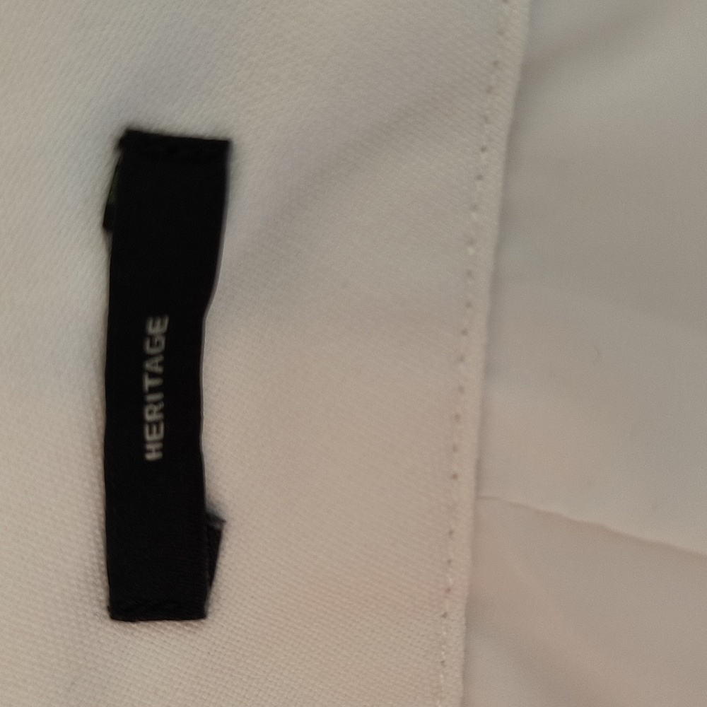 Talbots Heritage White Fully Lined Flat Front Cro… - image 6